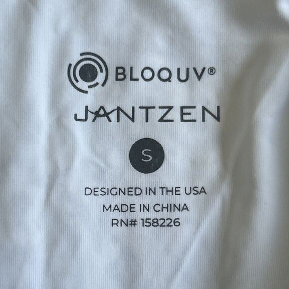 Bloquv X Jantzen Swimsuit Small Zip Front Long Sleeve One Piece Blue Padded New - Picture 5 of 12